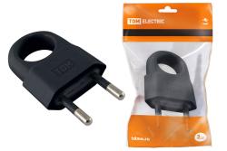 Вилка TDM с кольцом черный