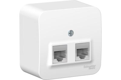 Розетка комбинированная SYSTEME ELECTRIC Blanca RJ11/RJ45 белый BLNIS045001