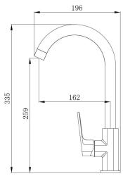 Смеситель для кухни VODA Surf SF519