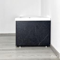 Экран для ванны ALAVANN Rita, Slot 70 черный мрамор 65,1 см