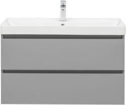 Тумба с раковиной AQUANET Вега 80 мисти грин