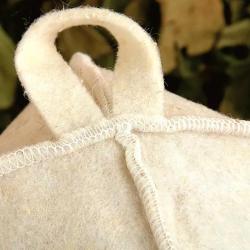 Шапка для бани БАЦЬКИНА БАНЯ Белая