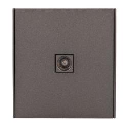 Розетка телевизионная KRANZ Strong TV графит KR-78-0723-6