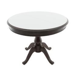 Стол АВРОРА Фабрицио1 Белый/Черный 1000(1300)*1000 мм