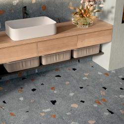 Плитка базовая COLISEUM Палладио Блэк 60*120 см