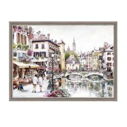 (АКЦИЯ) Картина Озеро Анси классич. 50*65см /рама 5/56-982T