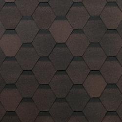 Гибкая черепица SHINGLAS Оптима Коричневый 