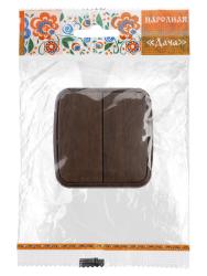Выключатель НАРОДНАЯ ПРОДУКЦИЯ Дача 2 клавиши венге