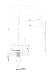 Смеситель для кухни AGGER GP53-403