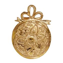 Елочное украшение HOLIDAY CLASSICS Часы карманные винтаж золотой 9*1,5*12,5 см