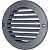 Решетка вентиляционная ERA 10РКН наружная круглая с фланцем серый