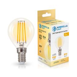 Лампа LED AMBRELLA Filament 11W/E14/2700К шар 451133