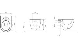 Унитаз RAVAK Uni Chrome RimOff черный