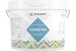 Герметик ECOROOM PU-22 для межпанельных швов Серый 10,5 кг