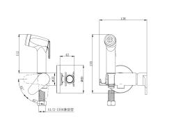 Гигиенический комплект D&K Rhein Marx встраиваемый DA1394585 