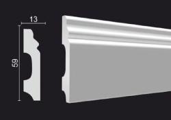 Плинтус DECOR-DIZAYN 59*13*2000 мм DD27
