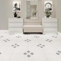 Плитка базовая NEW TREND Creta flori Blanco 41*41 см