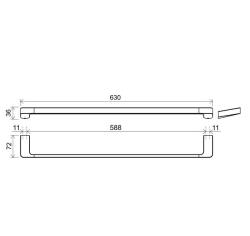 Держатель полотенца RAVAK 10° TD 310.00 