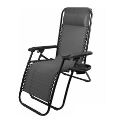 Кресло-шезлонг ECOS Люкс Черный 180*66*110 см CHO-137-14