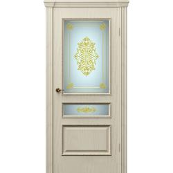 Дверное полотно ТЕКОНА Фрейм 03 ясень бисквит остекленное 2000*800 мм