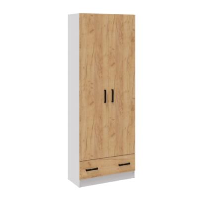 Шкаф МИКОН Кевин Белый/Крафт золотой 800*2150*375 мм