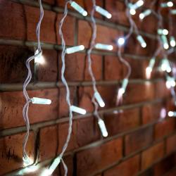 Гирлянда Бахрома NEON-NIGHT уличная 1 режим белый холодный 2,4*0,6 м 255-034-6