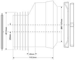 Труба фановая MCALPINE WC-MAC4