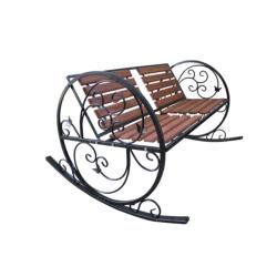 Кресло-качалка ФАБРИКА ИНТЕРЬЕРНОЙ КОВКИ Коричневый 125*106*77 см 881-040R