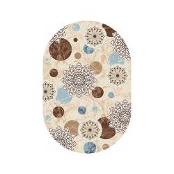 Ковер Valencia Deluxe d309 Cream-Brown овал размер 1,5*2,3 м