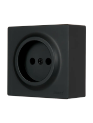 Розетка сетевая LEZARD Leto черный бархат 752-4200-121B