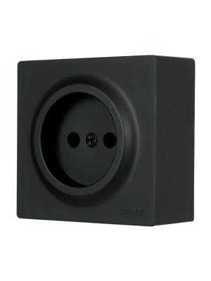 Розетка сетевая LEZARD Leto черный бархат 752-4200-121B