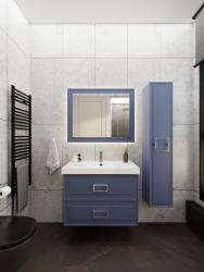 Тумба с раковиной LA FENICE Cubo Twin 90 L синий 