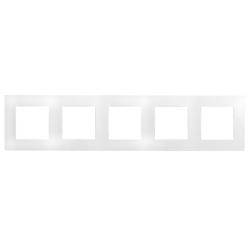 Рамка LEGRAND Etika 5 постов универсальная белый 672505
