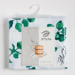 Парео для бани ЭТЕЛЬ Эвкалипт Белый, зеленый