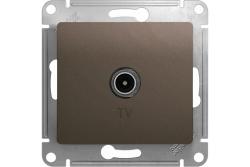 Механизм розетки телевизионной SYSTEME ELECTRIC Glossa коннектор шоколад GSL000893