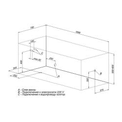 Ванна акриловая LOGAN Bjork 170*75 см