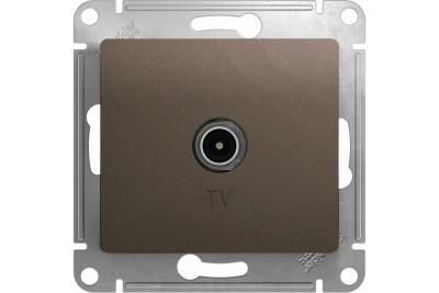 Механизм розетки телевизионной SYSTEME ELECTRIC Glossa коннектор шоколад GSL000893