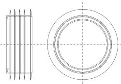 Манжета для фановой трубы MCALPINE MRWC-OUTLET-PB