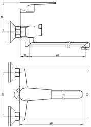 Смеситель для ванны ESKO Budapest BT40