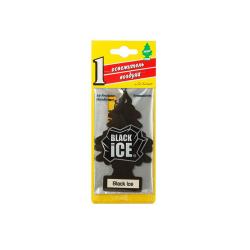 Ароматизатор автомобильный LITTLE TREES черный лед U1P-10155-RUSS