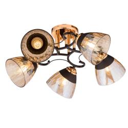 Люстра ЛАЙТ СФЕРА 06770/5 Gold+black Черный, золото