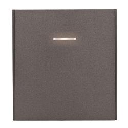 Выключатель KRANZ Strong 1 клавиша с подсветкой графит KR-78-0713-6