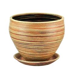 Горшок керамический САДЫ АУРИКИ Модерн Бежевый 3 л