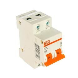 Автоматический выключатель TDM ВА47-63 2Р 16 А С 4,5 кА