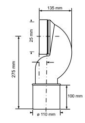 Труба фановая MCALPINE MRWC15P