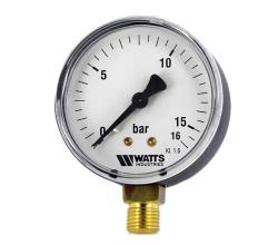 Манометр радиальный WATTS 100 мм 0-16 бар 1/2"
