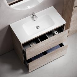 Тумба с раковиной SANCOS Libra Floor 90 дуб галифакс 