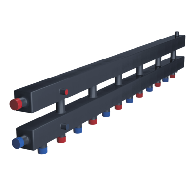Коллектор модульный RISPA 7 выходов КМГ100-7ВН