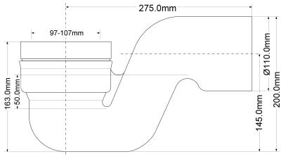Труба фановая MCALPINE MRWC46