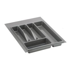 Ложемент для столовых приборов пластик серый база 400, Д380-490 Ш300-340, Серый